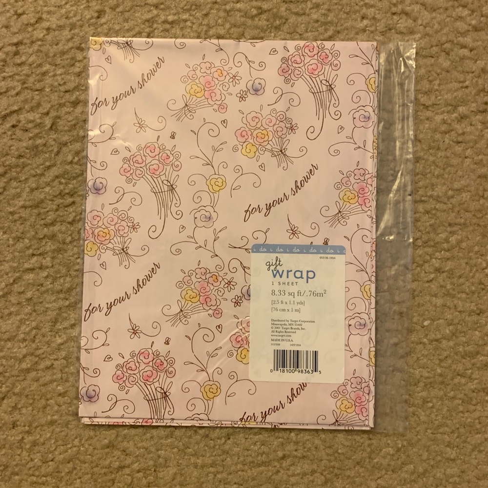 Free item: shower gift wrap